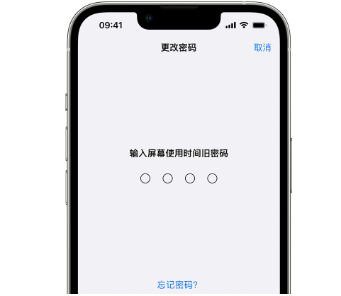 萍乡iPhone屏幕维修分享iPhone屏幕使用时间密码忘记了怎么办 