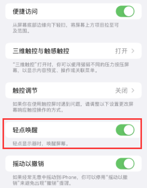 萍乡苹果授权维修站分享iPhone轻点无法唤醒怎么办 