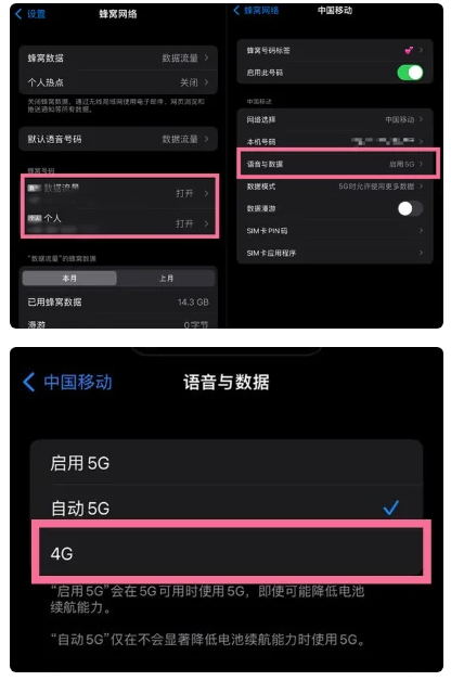 萍乡苹果手机维修分享iPhone14如何切换4G/5G? iPhone14 5G网络切换方法 