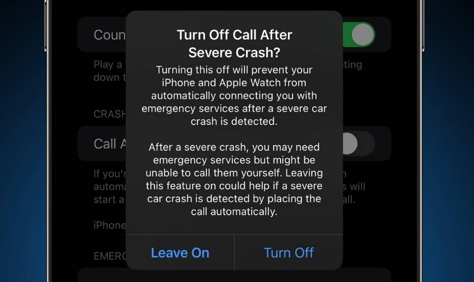 萍乡苹果14维修分享 iPhone 14 和 Apple Watch 上关闭崩溃检测 
