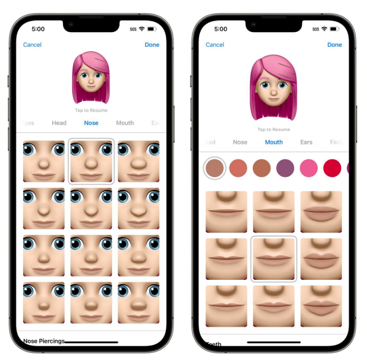 萍乡苹果手机维修分享​iOS 16中的拟我表情有了哪些变化和升级 