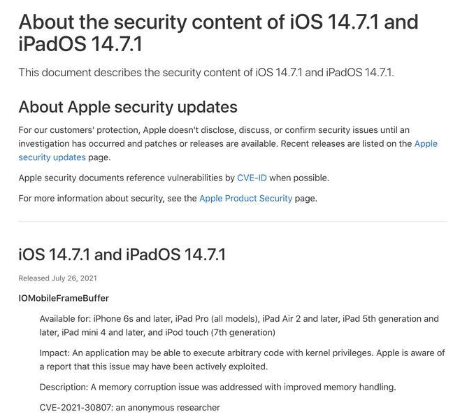 萍乡苹果手机维修分享iOS 14.7.1 正式版更新内容及升级方法 